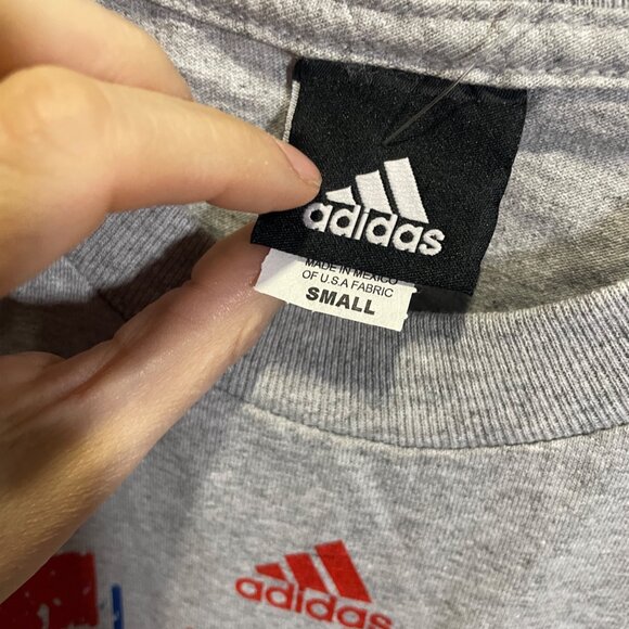 Adidas Phillies Jimmy Rollins Youth Graphic Tee Size S Gray Red - Picture 4 of 5